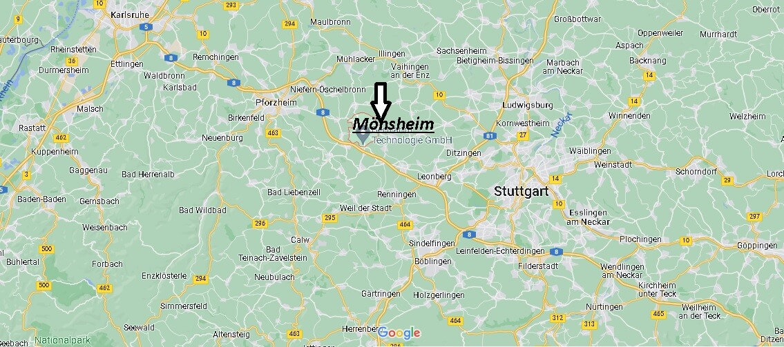 Wo ist Mönsheim