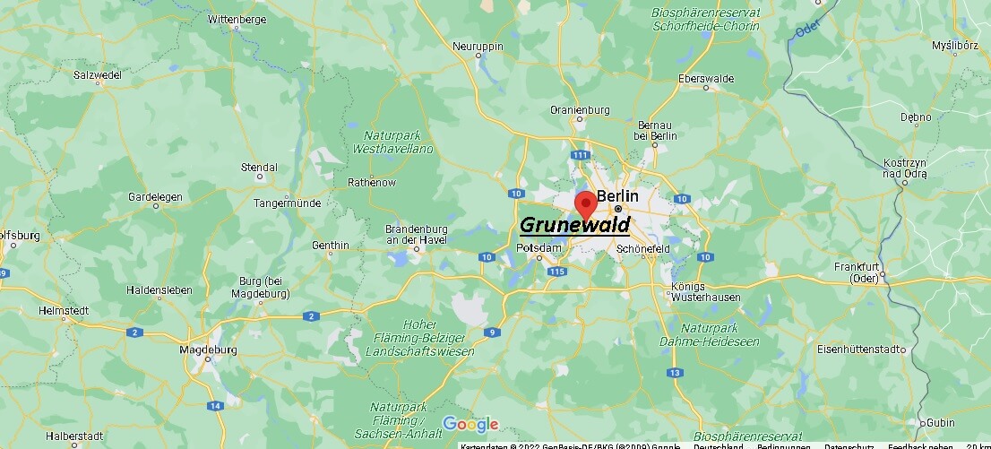 Wo liegt Grunewald