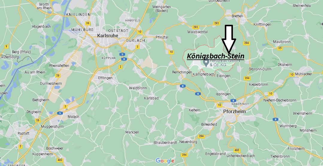 Wo ist Königsbach-Stein