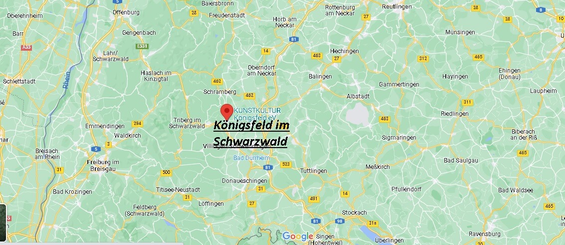 Wo ist Königsfeld im Schwarzwald
