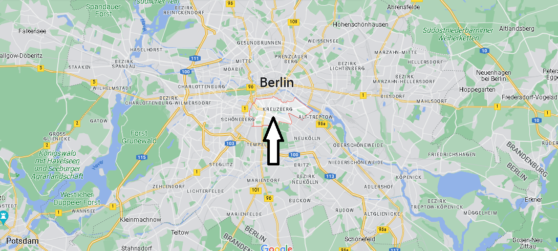 Wo liegt Kreuzberg