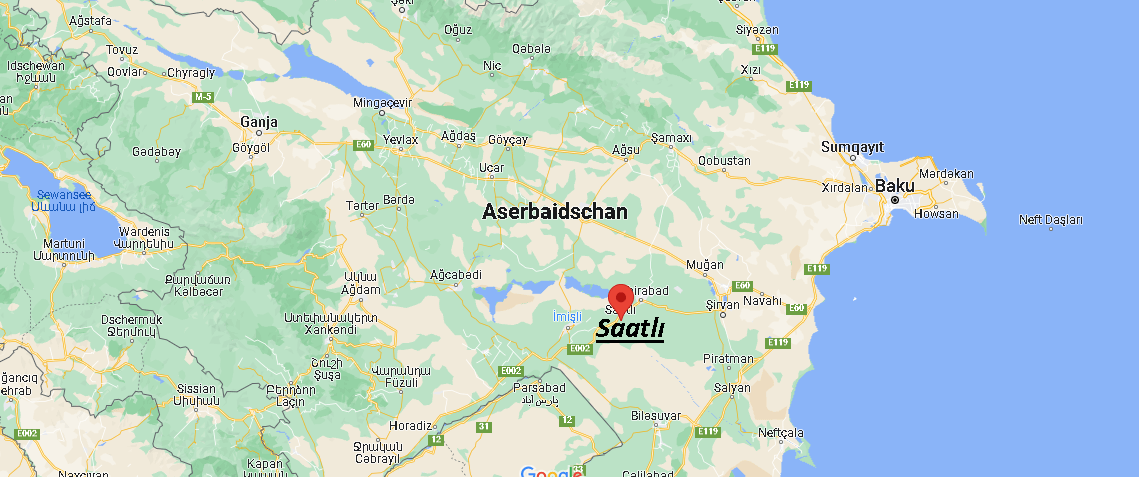 Wo liegt Saatlı Aserbaidschan