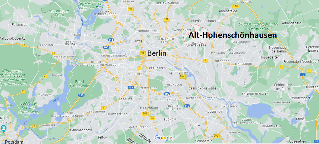 Wo liegt Alt-Hohenschönhausen