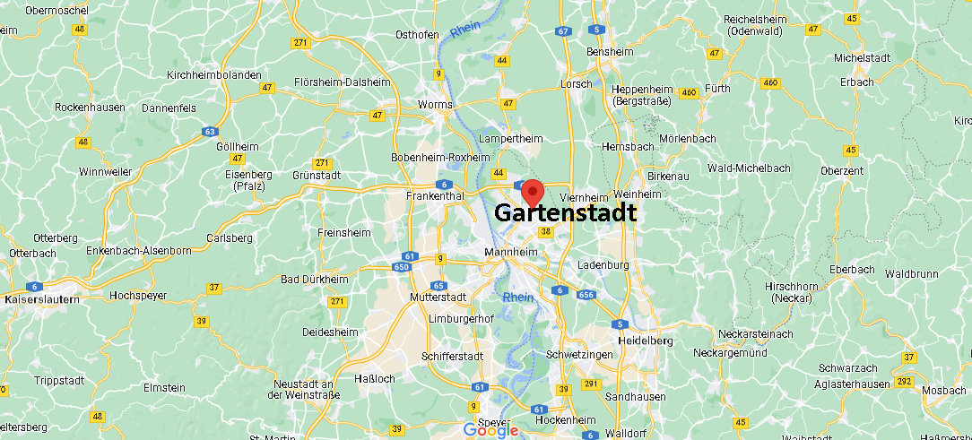 Wo liegt Gartenstadt