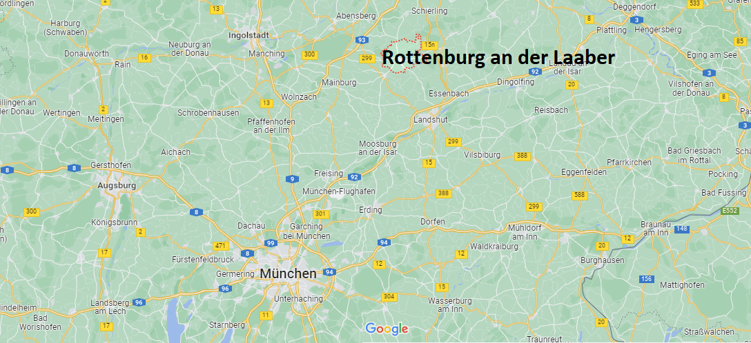 Wo ist Rottenburg an der Laaber