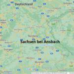 Wo liegt Sachsen bei Ansbach
