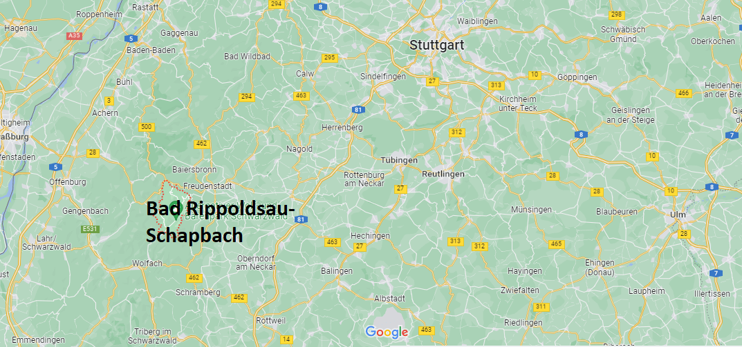 Wo ist Bad Rippoldsau-Schapbach