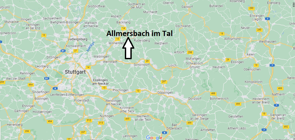 Wo ist Allmersbach im Tal
