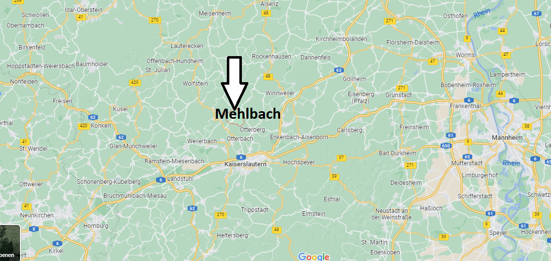 Wo ist Mehlbach