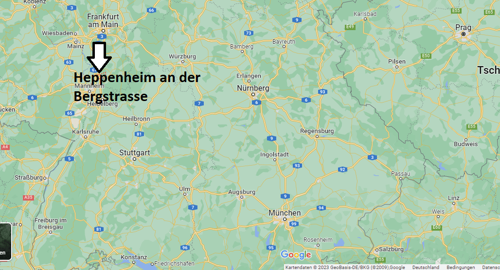Wo liegt Heppenheim an der Bergstrasse