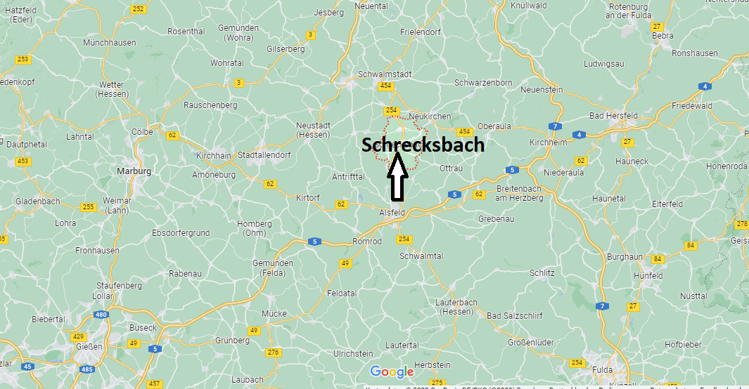 Wo ist Schrecksbach