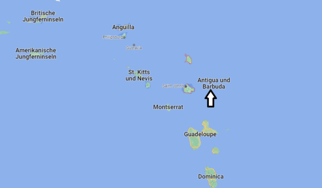 Wo genau liegt Antigua