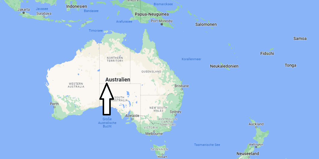 Auf welchem Kontinent liegt Australien