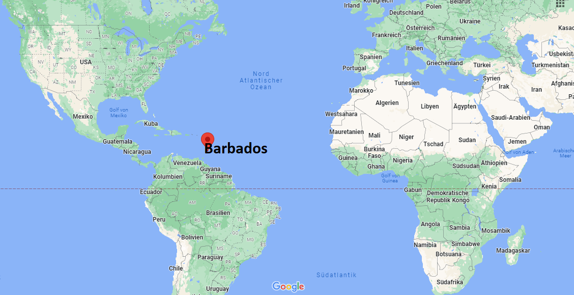 Wo liegt Barbados auf der Weltkarte