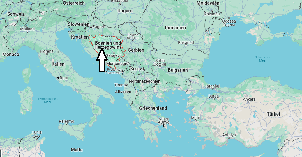 Wo liegt Bosnien und wo Herzegowina