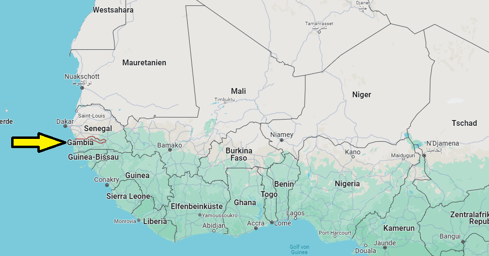 Auf welchem Kontinent liegt Gambia