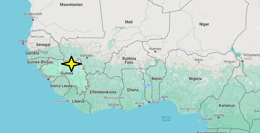 Auf welchem Kontinent liegt Guinea
