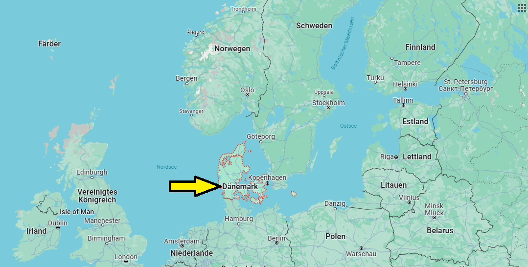 in welchem Kontinent liegt Dänemark