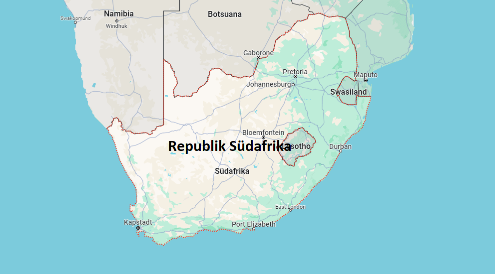 Auf welchem Kontinent liegt die Republik Südafrika