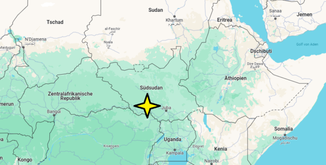Wo liegt der Südsudan