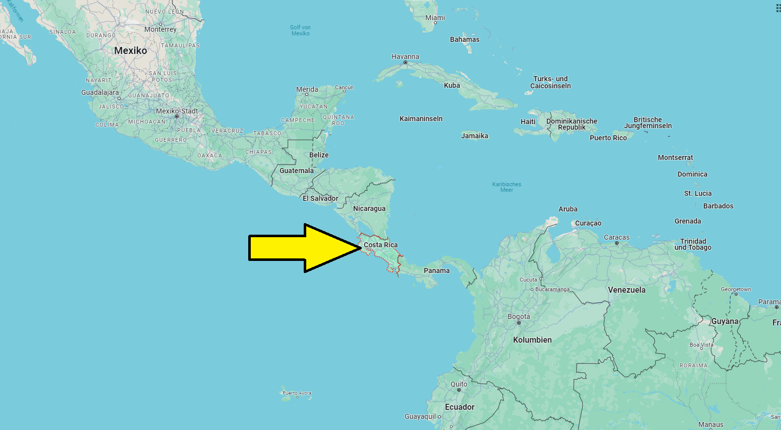 Auf welchem Kontinent liegt Costa Rica
