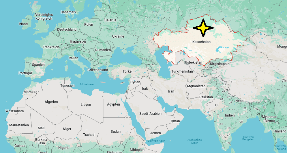 Auf welchem Kontinent liegt Kasachstan
