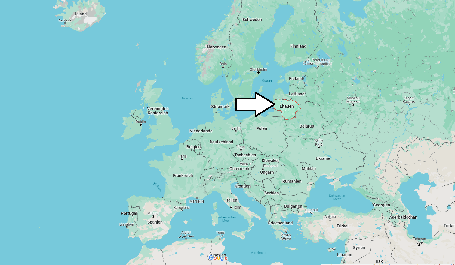 Auf welchem Kontinent liegt Litauen