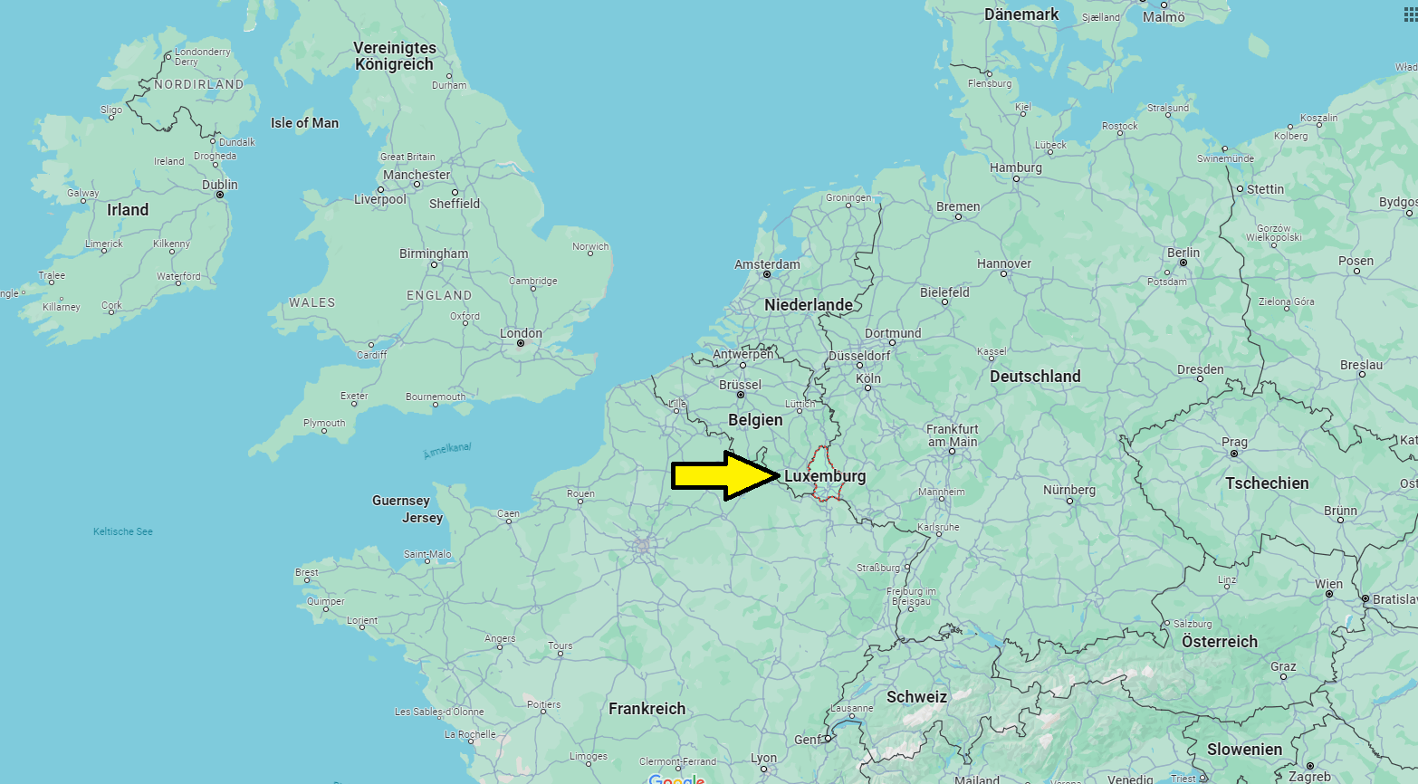 Auf welchem Kontinent liegt Luxemburg
